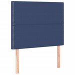 vidaXL Tête de lit à LED Bleu 100x5x118/128 cm Tissu