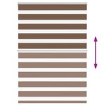 vidaXL Store zèbre marron 100x150 cm largeur du tissu 95 9cm polyester