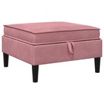 vidaXL Ensemble de meubles pour le salon 6 Pièces Rose Velours