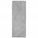 vidaXL Armoire murale gris béton 69 5x34x90 cm bois d'ingénierie