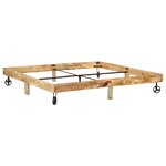 vidaXL Cadre de lit Bois massif de manguier 200 x 200 cm