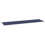 vidaXL Coussin de banc de jardin bleu marine 200x50x3 cm tissu oxford