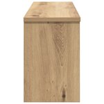 vidaXL Porte-manteau mural chêne artisanal 80 x 20 x 30 cm