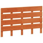 vidaXL Tête de lit cire marron 135 cm bois massif de pin