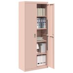 vidaXL Armoire de rangement 2 Pièces Rose 80 x 40 x 200 cm Acier