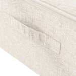 vidaXL Boîtes de rangement 2 Pièces Tissu 70x40x18 cm Crème