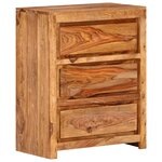 vidaXL Armoire à tiroirs 60x33x75 cm Bois d'acacia massif