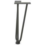vidaXL Pieds en épingle à cheveux pour table basse 4 pièces Anthracite 30 cm Acier massif