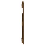vidaXL Tête de lit murale Marron miel 108x3x60 cm Bois massif de pin