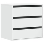 vidaXL Commode d'angle blanc 60x41x58 cm bois d'ingénierie