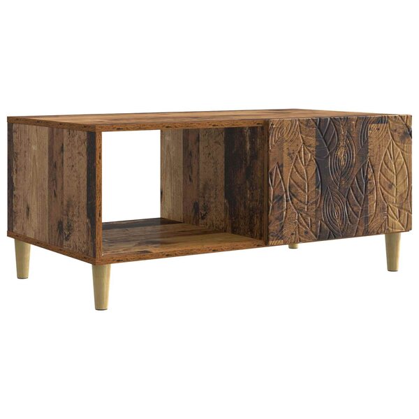 vidaXL Table basse Bois ancien 90 x 50 x 40 cm Bois d'ingénierie