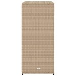 vidaXL Armoire de rangement jardin beige 105x55x113 cm résine tressée