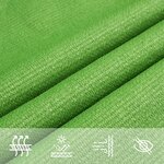vidaXL Voile d'ombrage 160 g/m² Vert clair 3 5x4 5 m PEHD