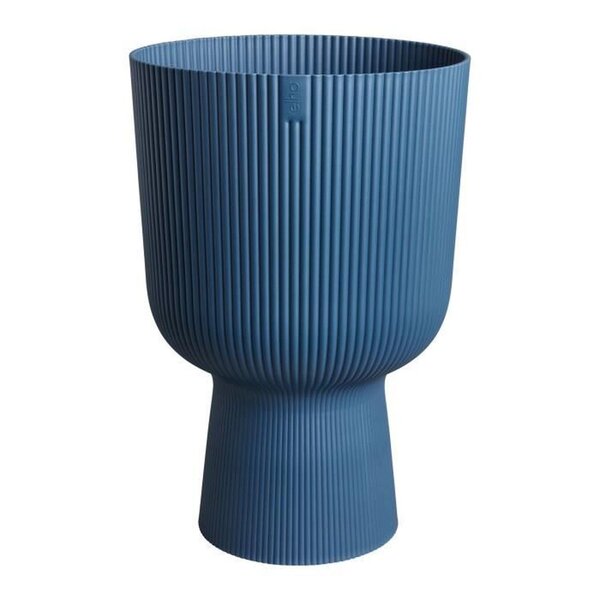 Pot de fleur Vibes Fold Coupe - Bleu Ø 29.5 x hauteur 45 cm - Intérieur 100  recyclé