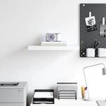 vidaXL Étagère murale flottante blanc 50x23x3 8 cm MDF