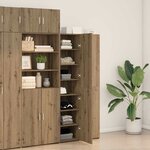 vidaXL Haut de buffet en chêne 40x42.5x185 cm en bois d'ingénierie