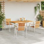vidaXL Ensemble de salle à manger pour jardin 5 Pièces