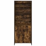 vidaXL Armoires Hautes 2 Pièces Chêne Fumé 60 x 36 x 300 cm