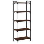 vidaXL Bibliothèque 5 niveaux chêne marron 60x30x154cm bois ingénierie