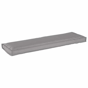 vidaXL Coussin pour banc de palette Gris 140 x 40 x 8 cm Tissu Oxford