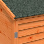 vidaXL Abri de jardin Marron 59 x 56 x 176 cm Bois de Sapin Massif