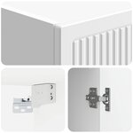 vidaXL Armoire Murale Blanc brillant 33 x 34 5 x 90 cm