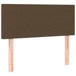 vidaXL Tête de lit à LED Marron Foncé 90x5x78/88 cm Tissu