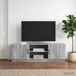 vidaXL Meuble TV Sonoma gris 150 x 31 x 47 cm Bois d'ingénierie