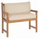 vidaXL Coussin pour dossier de palette Beige 120 x 40 x 12 cm