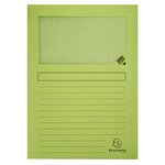 Paquet De 25 Chemises À Fenêtre Forever 130g/m2 - Coloris Pastel Assortis - 22x31cm - Couleurs Assorties - X 16 - Exacompta