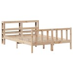 vidaXL Cadre de lit sans matelas 160x200 cm bois massif de pin