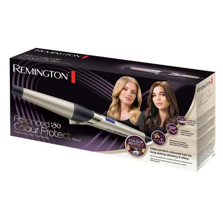 REMINGTON CI86X5 Fer a Boucler, Boucleur Conique Advanced Ceramic Colour Protect, Soin Huile Karité et Filtres UV