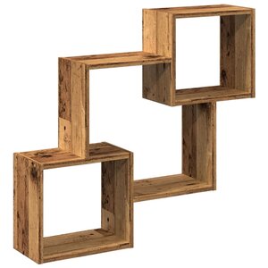 vidaXL Armoire murale 78x18x71 cm vieux bois bois d'ingénierie