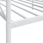 vidaXL Lit de repos sans matelas blanc 107x203 cm acier