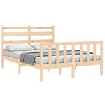vidaXL Cadre de lit sans matelas 120x200 cm bois de pin massif