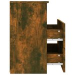 vidaXL Tables de chevet 2 Pièces Chêne fumé 50x32x60 cm