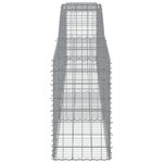 vidaXL Panier de gabions arqué 400x50x80/100 cm Fer galvanisé