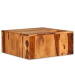 vidaXL Table basse Bois massif de Sesham 70 x 70 x 30 cm