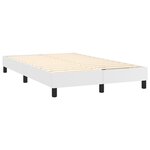 vidaXL Sommier à lattes de lit et matelas et LED Blanc 120x200 cm