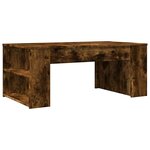 vidaXL Table basse chêne fumé 102x55x42 cm bois d'ingénierie