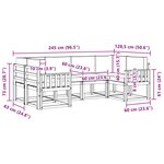 vidaXL Ensemble de canapés d'extérieur 6 pc Blanc et anthracite