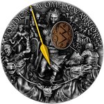 BOUDICA Woman Warrior 2 Oz Silver Coin 5 Dollars Niue 2022