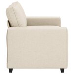 vidaXL Canapé avec coussin avec oreiller Beige 160 x 77 x 82 cm Lin