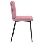 vidaXL Chaises à manger lot de 2 Rose Velours