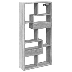 vidaXL Armoire murale sonoma gris 50x15x100 cm bois d'ingénierie