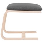 vidaXL Repose-pied Gris foncé 51x41x40 cm Tissu