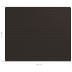 vidaXL Tapis de tente 250x300 cm Marron