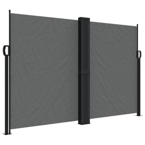 vidaXL Auvent latéral rétractable anthracite 160x1000 cm