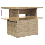 vidaXL Salon de jardin 11 Pièces avec coussins beige résine tressée