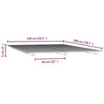 vidaXL Cadre de lit blanc 140x200 cm bois de pin massif
